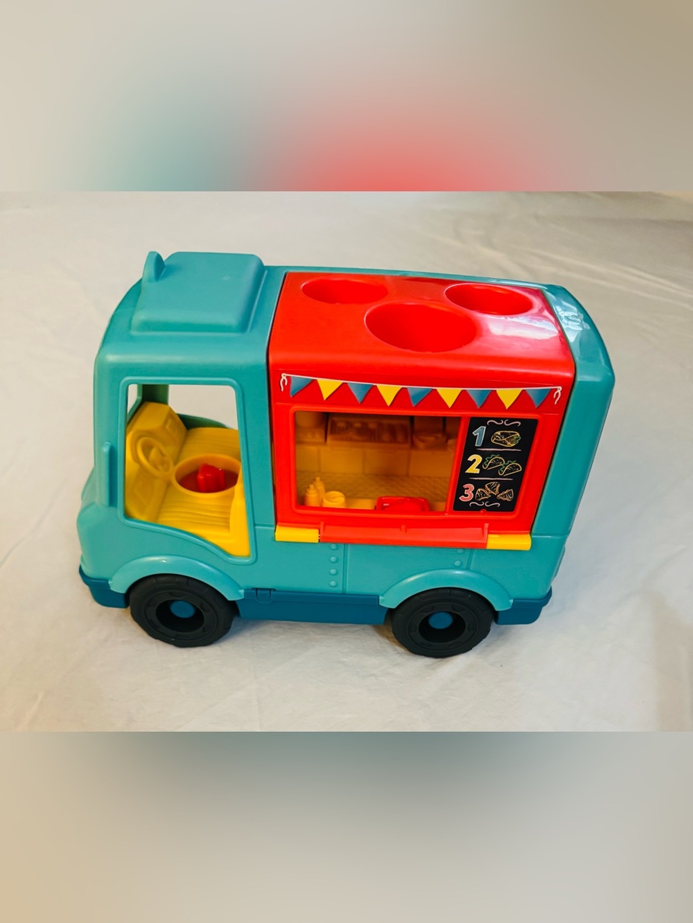Little PeopleTaco Food Truck Playset - Teal, Red & Yellow